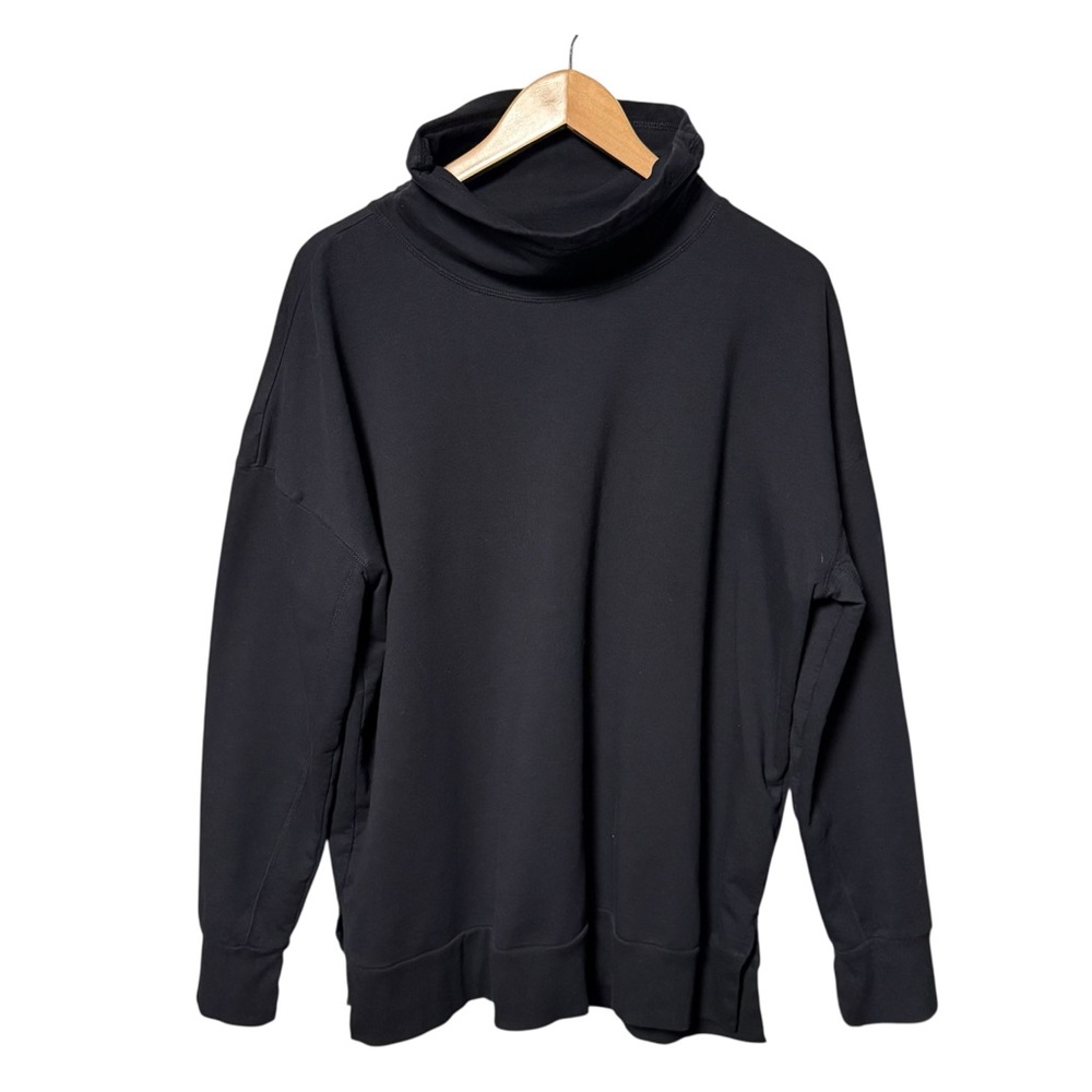 🔵 3/$18 - Z by ZELLA women's funnel cowl neck ribbed cuff and hem black XL